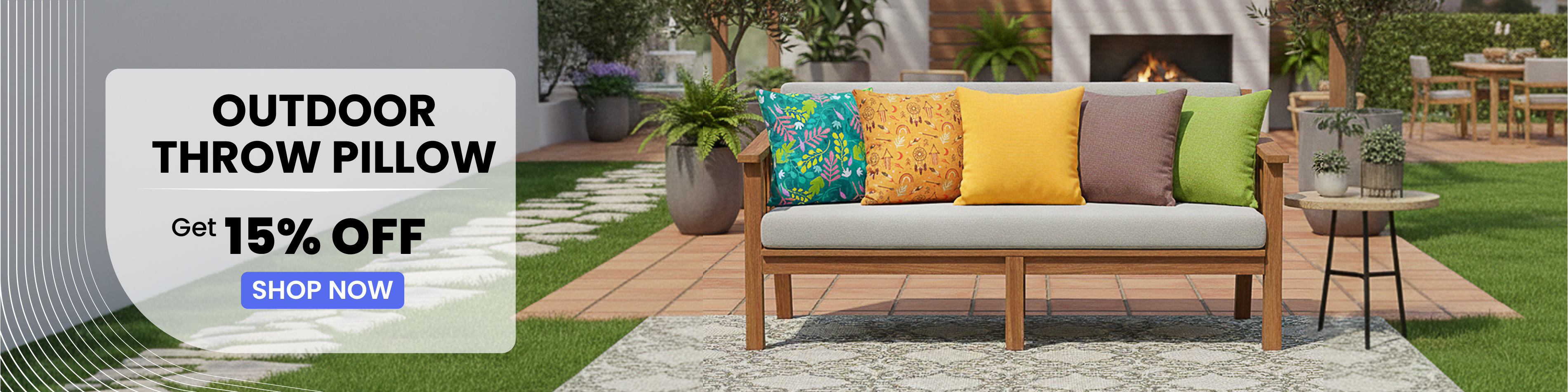 Outdoor Throw Pillow 