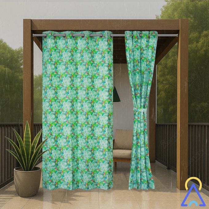 Waterproof Printed Premium Outdoor Curtains (Polyester Solution Dyed)