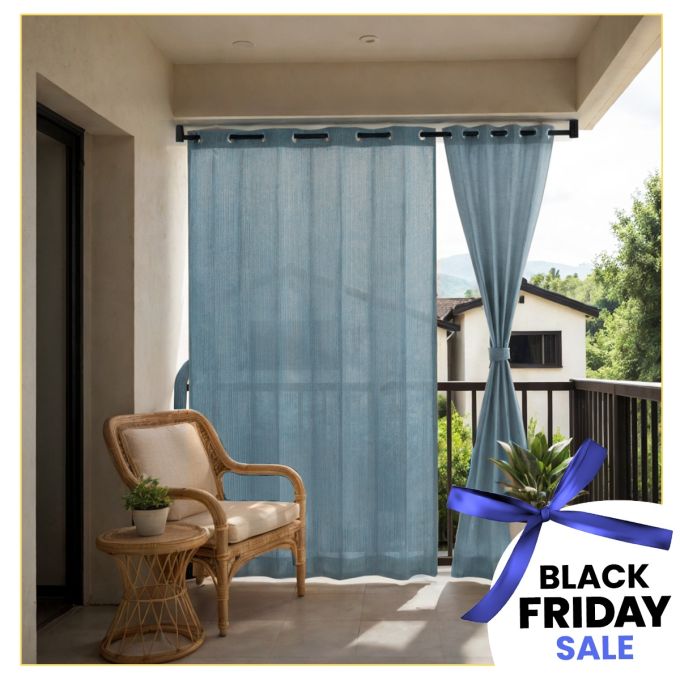 95% Sun Block Solid Outdoor Curtain (HDPE)