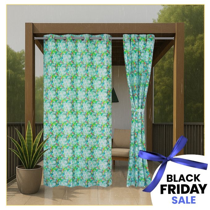 Waterproof Printed Premium Outdoor Curtains (Polyester Solution Dyed)