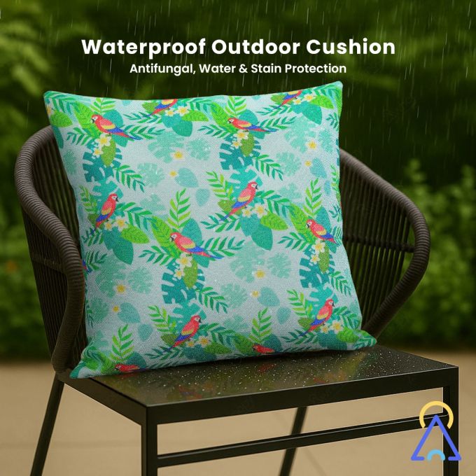 Outdoor Premium Printed Waterproof Throw Pillow for Patio Garden