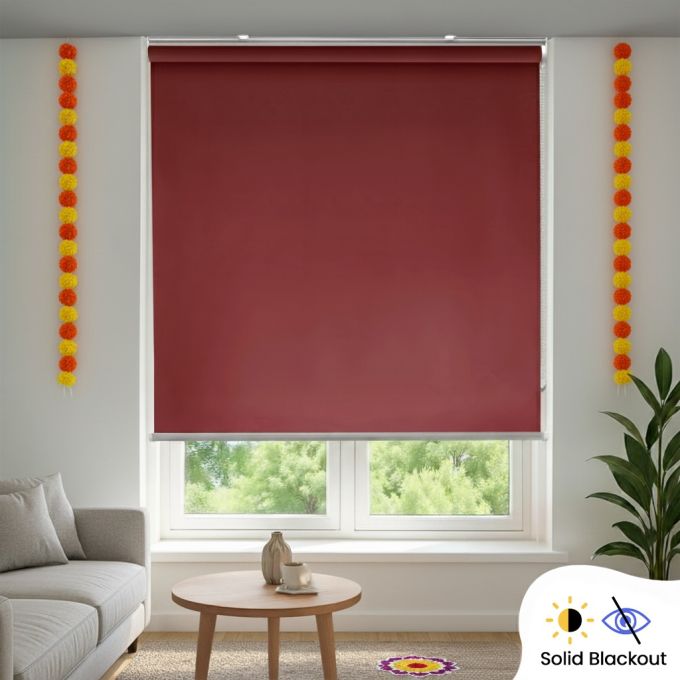 Blackout Solid Indoor Roller Blind (Polyester)