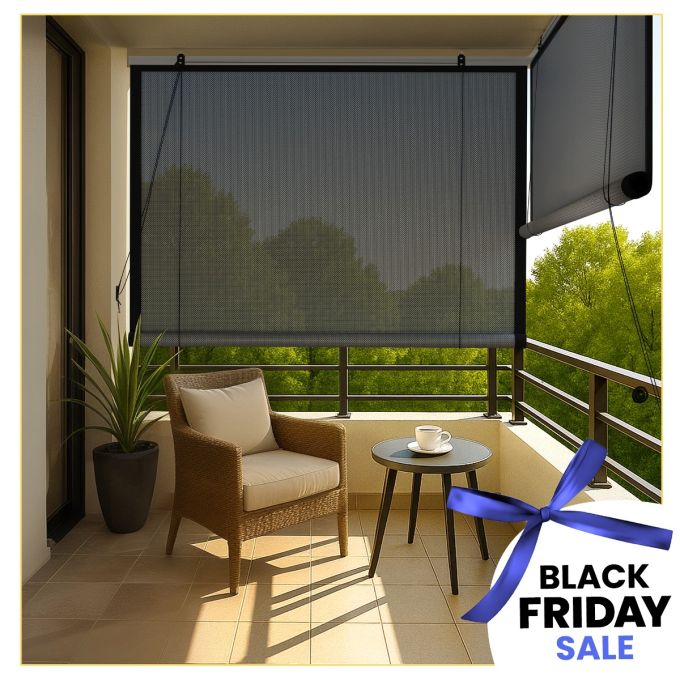 Sunblock Outdoor Chick Blind (Premium Polyester PVC)