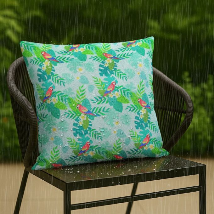 Outdoor Premium Printed Waterproof Throw Pillow for Patio Garden